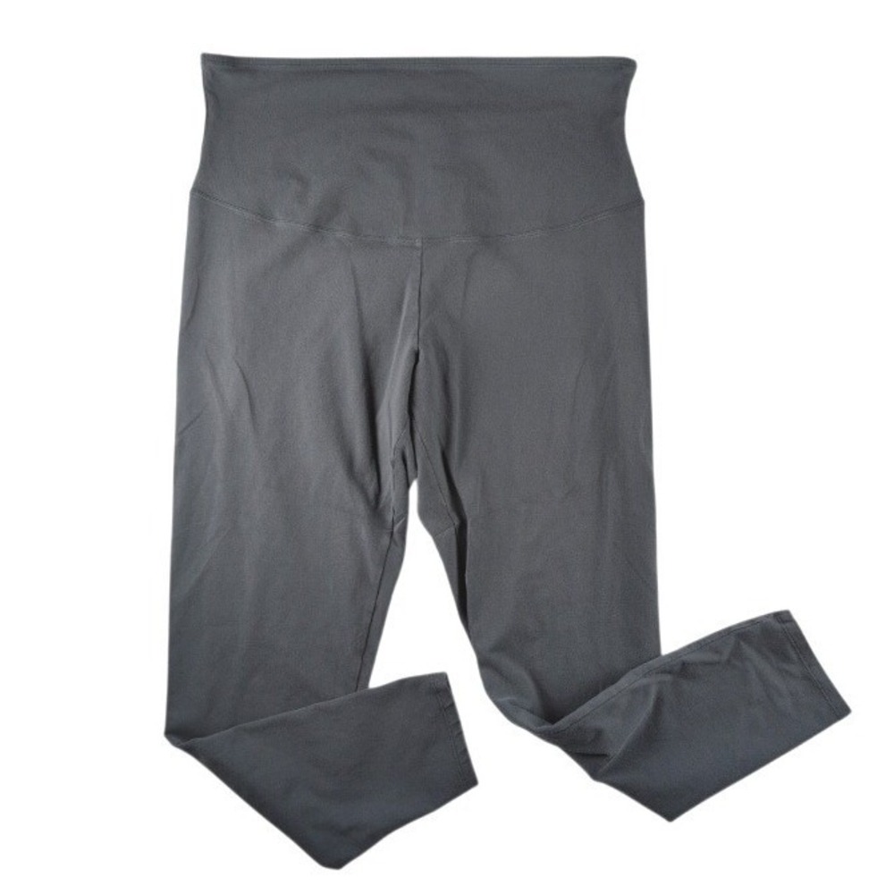 Yummie Womens 1X Charcoal Gray‎ High Waisted Athletic Leggings Yoga Pants